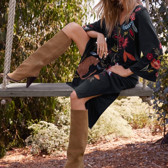 JOHNNY WAS ISABELLA KIMONO SLEEVE TEE DRESS Size M - Picture 7 of 15